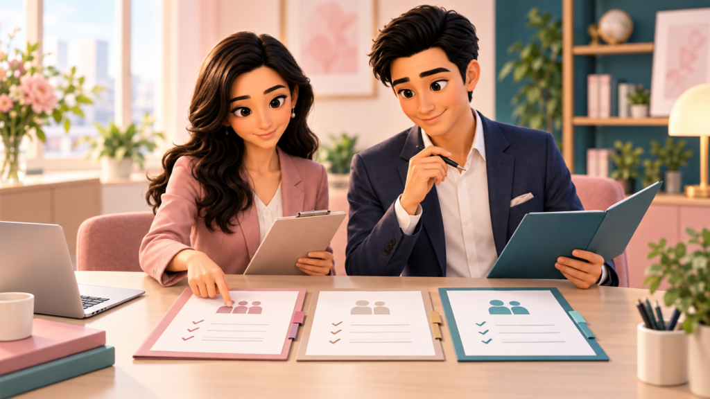 かんなとけんが3社の結婚相談所を同じ条件で比較している